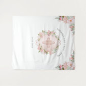 Religieus, blozend, perzikroze gouden fotobackdrop wandkleed (Voorkant (horizontaal))