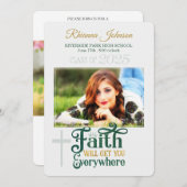 Religieus Christelijk Afstuderen Klasse van 2022 F Kaart (Voorkant / Achterkant)