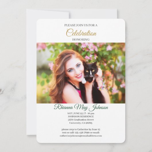 Religieus Christelijk Afstuderen Klasse van 2022 F Kaart (Achterkant)