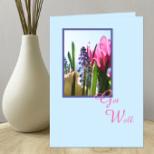 Religieus Christelijk Get Well Kaart — Bloemen