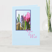 Religieus Christelijk Get Well Kaart — Bloemen (Voorkant)