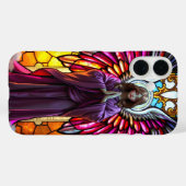 Religieus Christelijk Glas in lood Angel Case-Mate iPhone Case (Achterkant (horizontaal))
