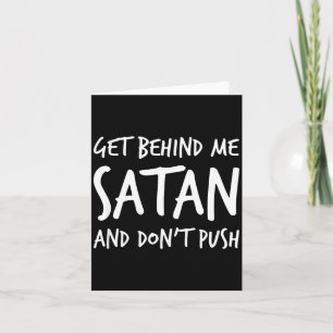 Religieus Christelijk Jezus Ga Weg Satan En  Kaart