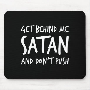 Religieus Christelijk Jezus Ga Weg Satan En  Muismat