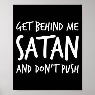 Religieus Christelijk Jezus Ga Weg Satan En Poster