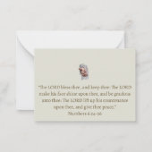 Religieus Christelijk Katholiek bedankje Notitiekaartje (Achterkant)