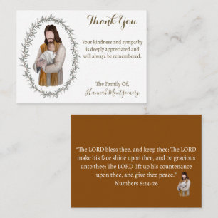 Religieus Christelijk Katholiek Jesus Dank u kaart Notitiekaartje