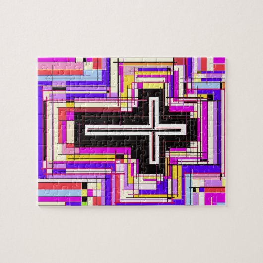 religieus Christelijk kruis Legpuzzel (Horizontaal)