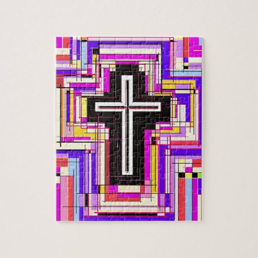 religieus Christelijk kruis Legpuzzel (Verticaal)