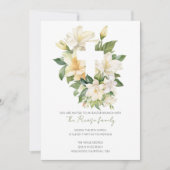 Religieus Christelijk Kruis Lelie Paasbrunch Kaart (Voorkant)