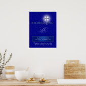 Religieus christelijk kruis viering van het leven poster (Keuken)