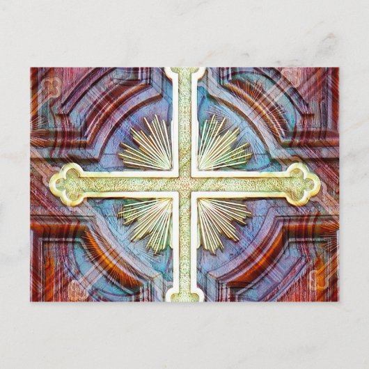 Religieus Christelijk kruissymbool Briefkaart (Voorkant)