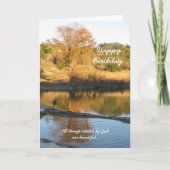 Religieus Christelijk Verjaardag Wenskaart - River Kaart (Voorkant)