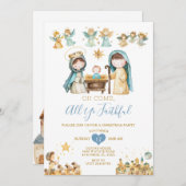 Religieus Christelijke Kerstfeest Kaart (Voorkant / Achterkant)