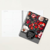 Religieus citaat met rode bloem William Morris Art Planner (Display)