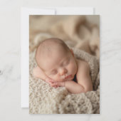 Religieus Cross Katholiek Script Doop Foto Kaart (Achterkant)