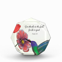 Religieus denk aan jou bloemen met kolibrie