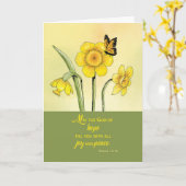 Religieus denken van u Schrift Zegeningen Kaart (Gele Bloem)