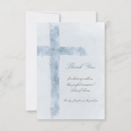 religieus evenement blauw kruis dank u Kaart