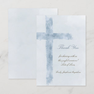 religieus evenement blauw kruis dank u Kaart