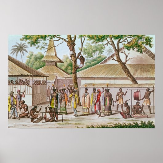 Religieus festival in Caieli, Buru-eiland Poster (Voorkant)