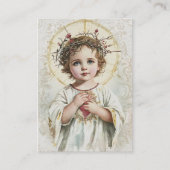 Religieus gebed tot het Heilig Hart Kind Jezus Plaatskaartje (Voorkant)