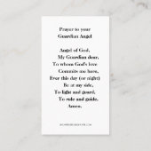 Religieus gebed voor de Heilige Engel Heilige Stoe Plaatskaartje (Achterkant)