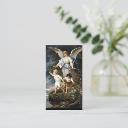 Religieus gebed voor de Heilige Engel Heilige Stoe Plaatskaartje (Staand voorkant)