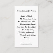 Religieus gebed voor de Heilige Engel Heilige Stoe Plaatskaartje (Achterkant)