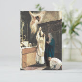 Religieus gebed voor katholieke misdienaar kaart (Staand voorkant)