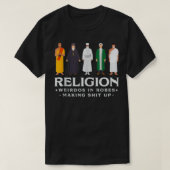 Religieus gedoe in Robes Atheïst Blackcraft Agnos T-shirt (Design voorkant)
