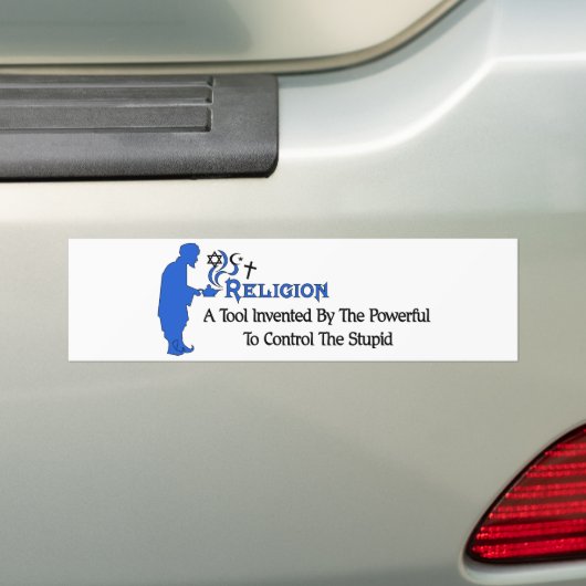 Religieus gereedschap bumpersticker (Op auto)