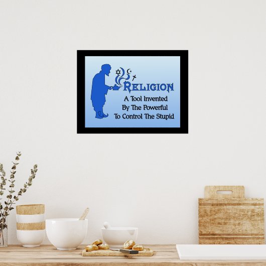 Religieus gereedschap poster (Keuken)