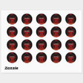 Religieus gif ronde sticker (Vel)