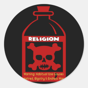 Religieus gif ronde sticker