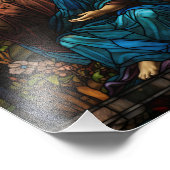 Religieus Glas in lood Foto Afdruk (Hoek)