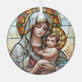 Religieus Glas in lood Ornament (Voorkant)