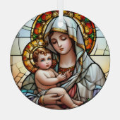 Religieus Glas in lood Ornament (Achterkant)