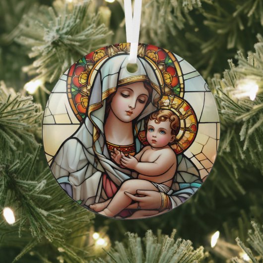 Religieus Glas in lood Ornament (Insitu)