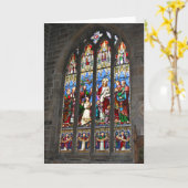 Religieus Glas in lood Window Kaart (Gele Bloem)