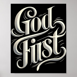 Religieus God Eerst Geloofs Gebaseerde Nieuwe Gelo Poster