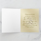 Religieus Golden 50th Wedding Jubileum 8,5 x 11 Kaart (Binnen)