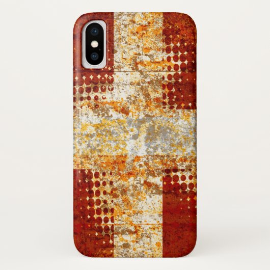 Religieus halftone kruis Case-Mate iPhone case (Achterkant)