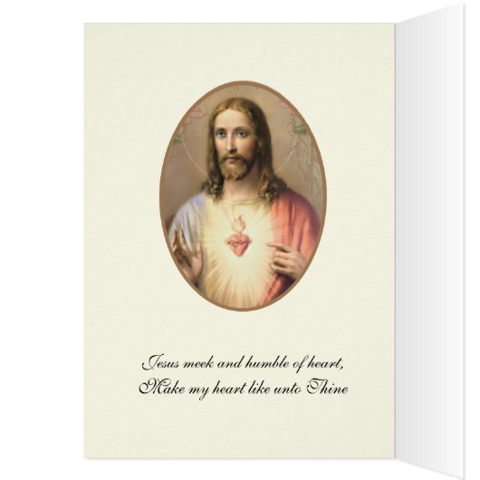  religieus hart Jesus Floral katholiek (Binnen (Links))