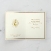 Religieus Heilig Hart van Jezus Bloemenschrift Kaart (Binnen)