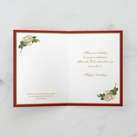 Religieus heilig hart van Jezus Floral Scripts Kaart (Binnen)