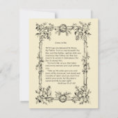 Religieus heilig hart van Jezus Scripture Prayer (Achterkant)