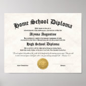 Religieus Homeschool-Diploma Poster (Voorkant)