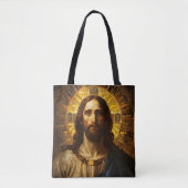Religieus icoon Jezus Christus Tote Bag (Voorkant)