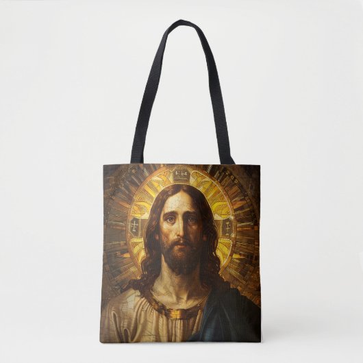 Religieus icoon Jezus Christus Tote Bag (Voorkant)